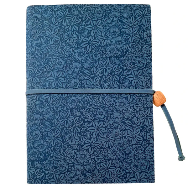 Agenda Scolastica “Decoro Fiori” – Planner A5 (14,5 × 21 cm) 2025/26 in Pelle Made in Italy